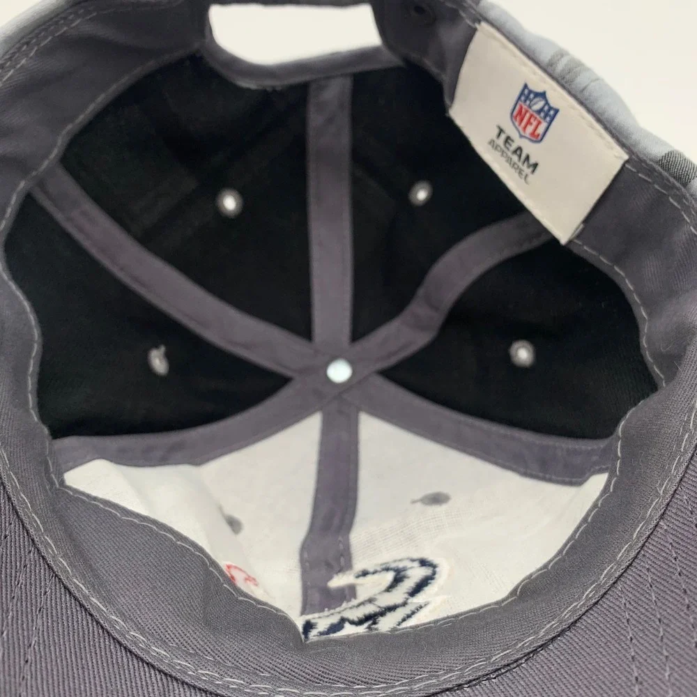 NFL Team Apparel Houston Texans Hat Mens OSFM Grey Black Plaid Embroidered Logo